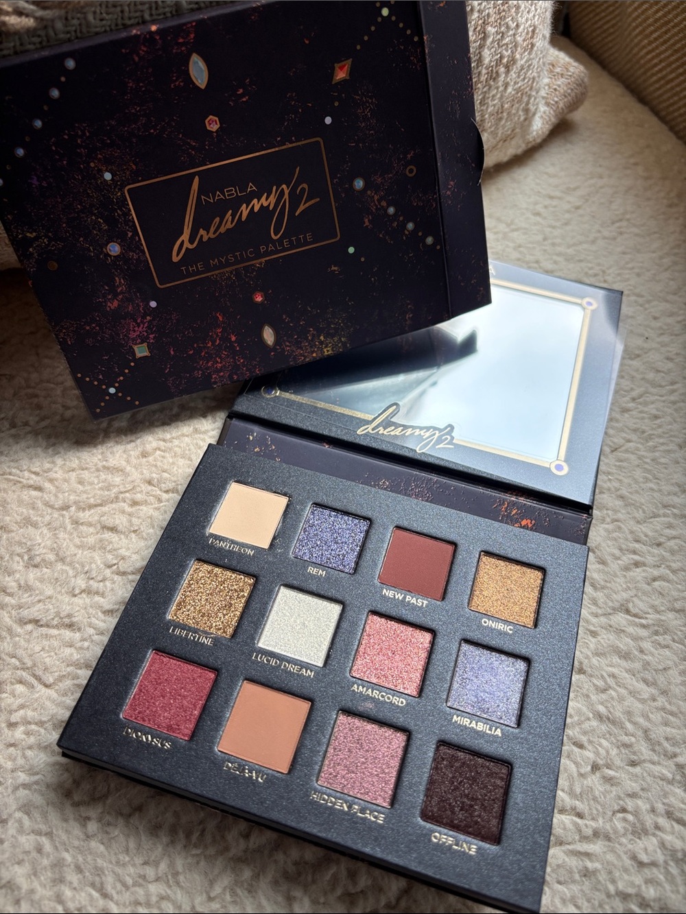 Nabla, Dreamy 2 Eyeshadow Palette - Purple and Gold, NWT